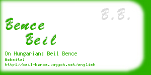 bence beil business card